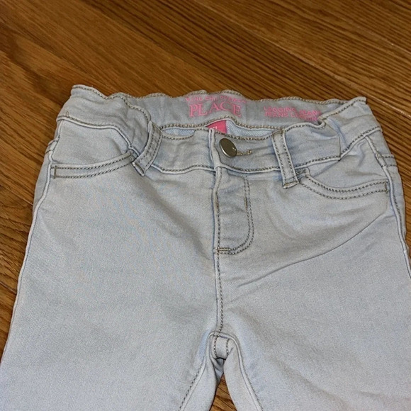 Girls Children’s Place Legging Jeans, Light Blue - Picture 3 of 5